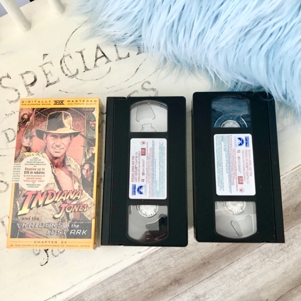 Indiana Jones,‎ VHS, Trilogy, 3 Movie, Box Set, Vintage, 1999, Good Condition - Picture 13 of 16